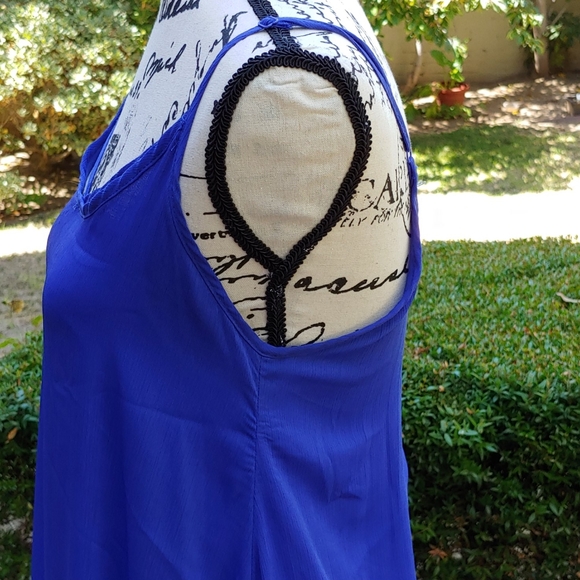 Beautiful Blue Chiffon Bongo Summer Dress - Picture 4 of 5